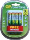 Chargeur GP 4 x AA 1.2V 2500mAh Ni/MH (incluses)