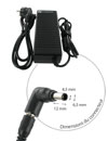 Chargeur type SONY PCGA-AC19V7