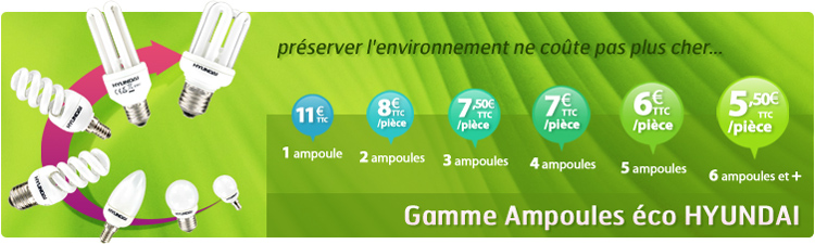Gamme ampoules eco